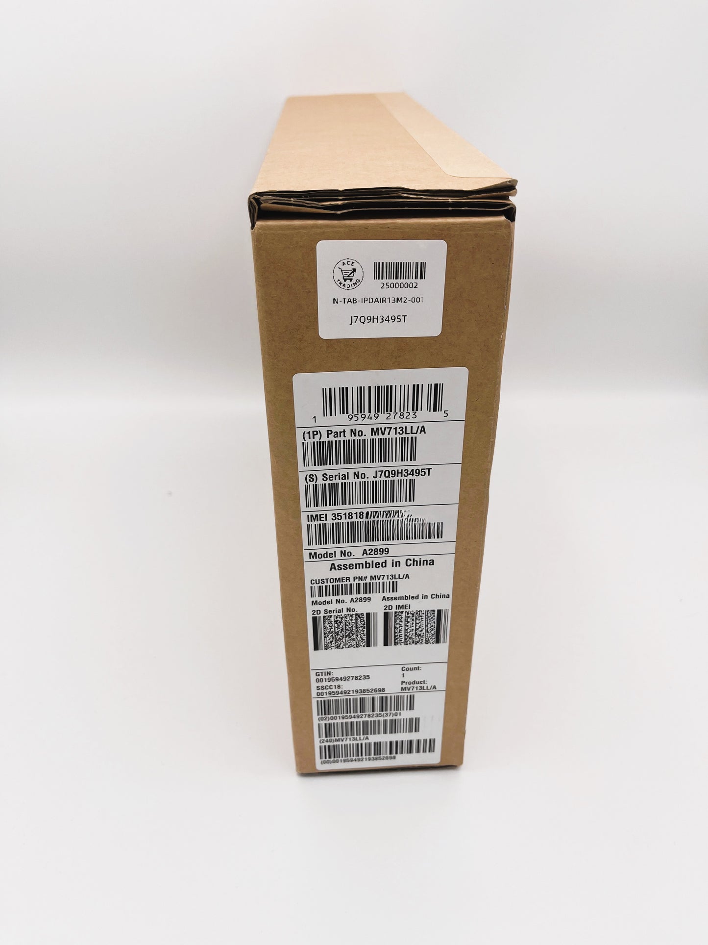 Apple iPad Air 13" (M2) - 512GB Blue - Wi-Fi 6E/5G Cellular, Retina Display, 12MP Cameras & Touch ID